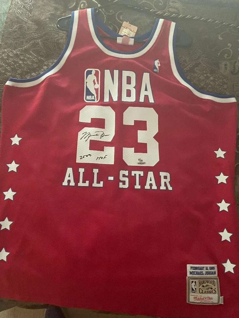 UPPER Deck 迈克尔* 乔丹芝加哥公牛NBA 原始亲笔签名球衣| eBay