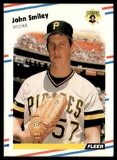 1988 Fleer John Smiley Rookie Pittsburgh Pirates #340