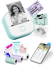 Mini Sticker Printer T02 Thermal Printer Portable Label Maker Bluetooth