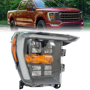 For 2021 2022 2023 Ford F150 LED Headlight Assembly Right Passenger Headlamp (For: More than one vehicle)