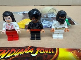 LEGO Indiana Jones 7195 Ambush in Cairo 4 Minifigures 79 Pieces No Box Pre-Owned