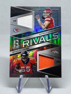2018 Panini Spectra - Rivals Patrick Mahomes II, Bradley Chubb #13 /199 (MEM,...