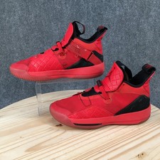 Nike Air Jordan 33 Shoes Mens 11 Basketball Sneakers Lace Up Mid Top Red
