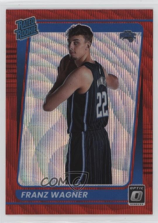 2021 Panini Donruss Optic Rated Red Wave Prizm Franz Wagner #185 Rookie RC 4g0