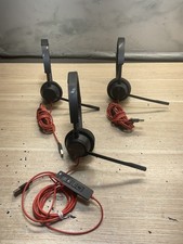 3 Poly Blackwire 3320 Noise-Cancelling Wired Headset USB-A/preowned/JUA2192