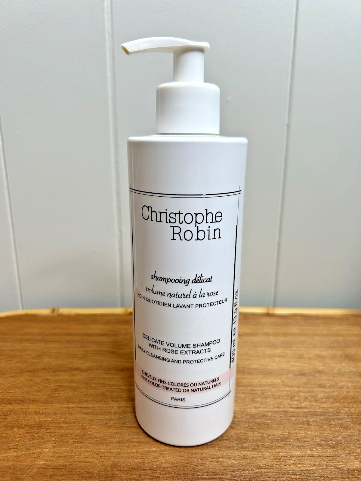 Christophe Robin Delicate Volumizing Shampoo with Rose Extracts 13.5oz / 400 mL 