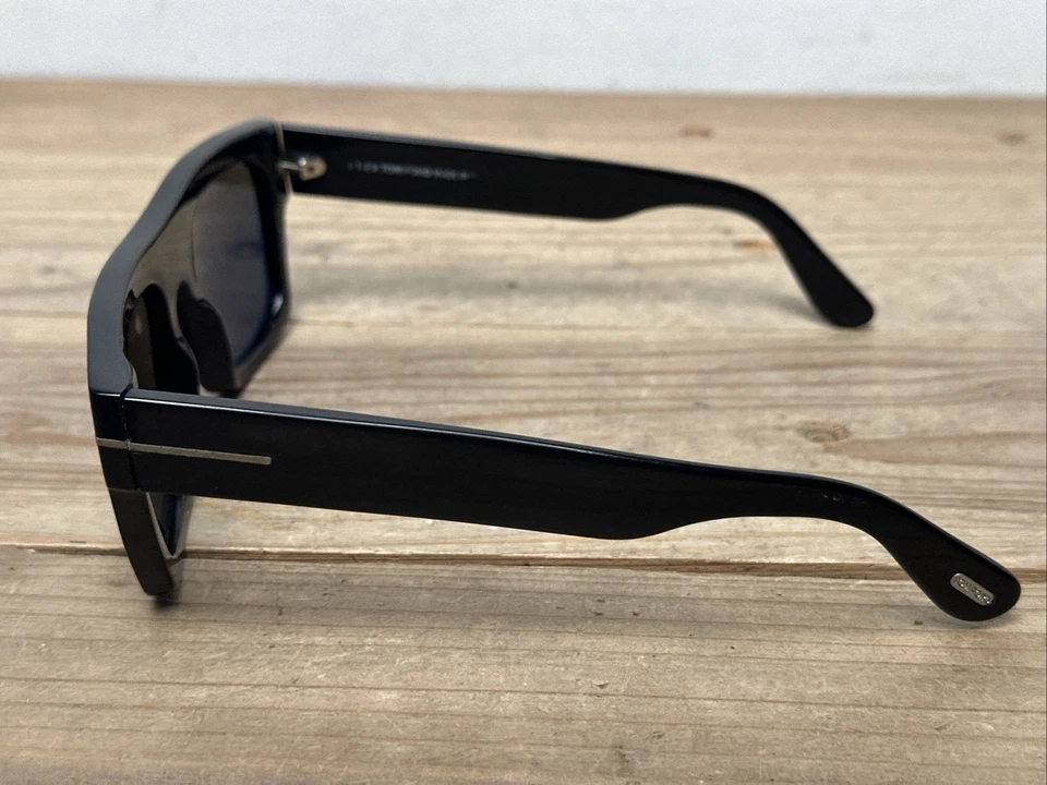 Gafas de sol Tom Ford TF711 01A Fausto 53x20 marcos cuadrados 129 usadas G2U Foto 3 de 4