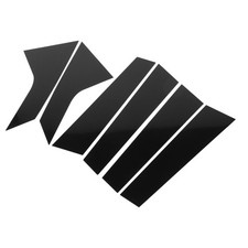 X AUTOHAUX 6PCS Windshield B Pillar Trim for Hyundai Elantra 2021-2023 Black