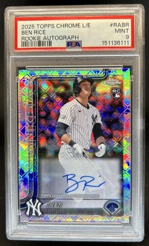 2025 Topps Chrome Ben Rice PSA 9