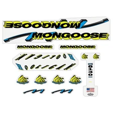 Mongoose - 1992 Hooligan Fluro Yellow Decal set - old school bmx