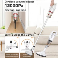 12Kpa Cordless Vacuum Cleaner Super-Suction 35 mins-Running for Christmas Gifts
