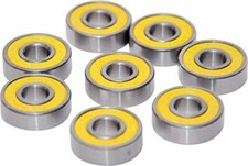 PRO Skateboard Bearing Yellow Abec 3 Titanium Stainless Hi-Quality