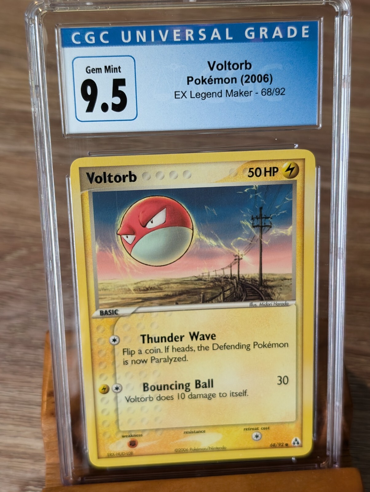 2006 Pokemon Ex Legend Maker Voltorb #68 CGC Gem Mint 9.5/10