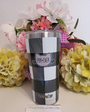 Tervis ~ Triple Walled 20 oz Insulated Tumbler ~ Pur - Ever Cat Plaid  ?? ~New~
