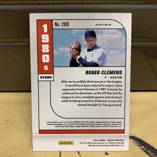 2022 Panini Mosaic Baseball Roger Clemens #289 1980's Stars Silver Mosaic Prizm - Picture 2 of 2