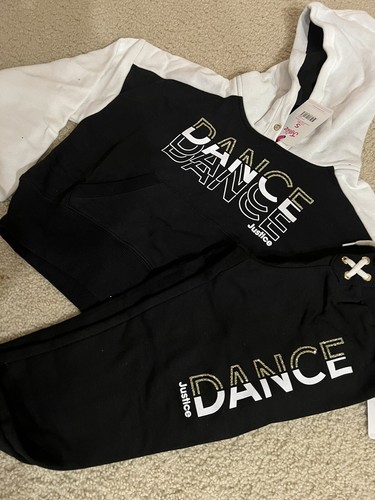NWT Girls justice outfit Dance with hoodie Size M-10 - Picture 10 of 10