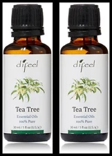 x2 Difeel Essential Oil 100% Pure Tea Tree Oil 1 oz.