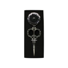 Klasse Black Embroidery Scissor Tape Measure Set