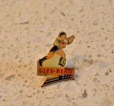 FRANCE RUGBY LEAGUE GIFI BIAS XIII RARE ORIGINAL 1980'S PIN BADGE.