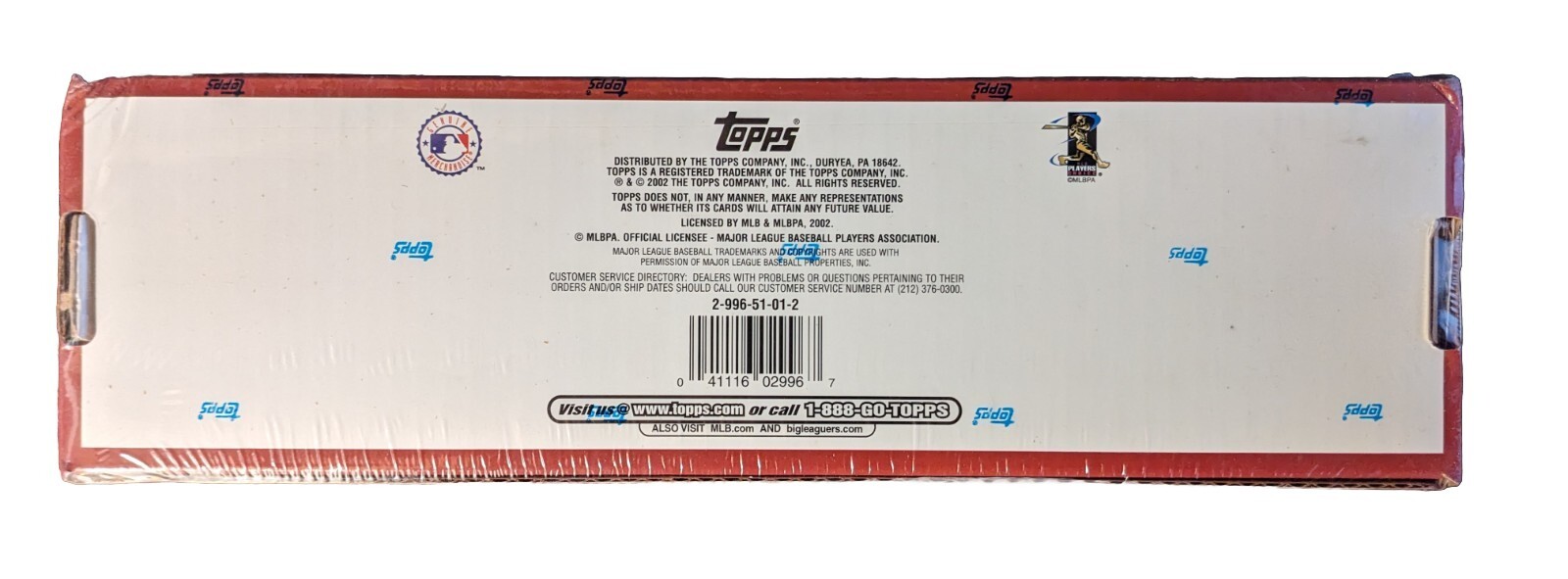 Topps 2002 Complete Set Major League Baseball Cards Series 1 & 2