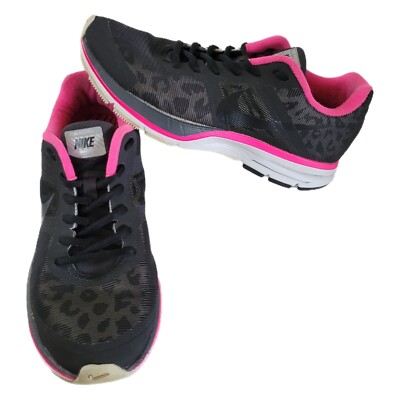 Nike Zoom Pegasus 30 Women's Black Mesh Animal Print Running Shoes
