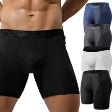 Packs Men Boxer Shorts Underwear Breathable Compression Tagless Pants