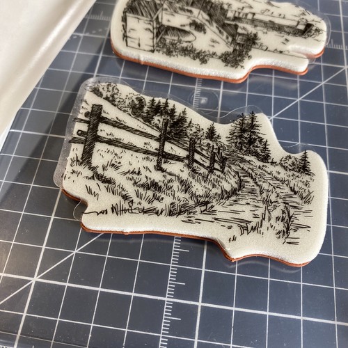 Stampin' Up In The Country Cling Stamp Set Door Road - Picture 14 of 14