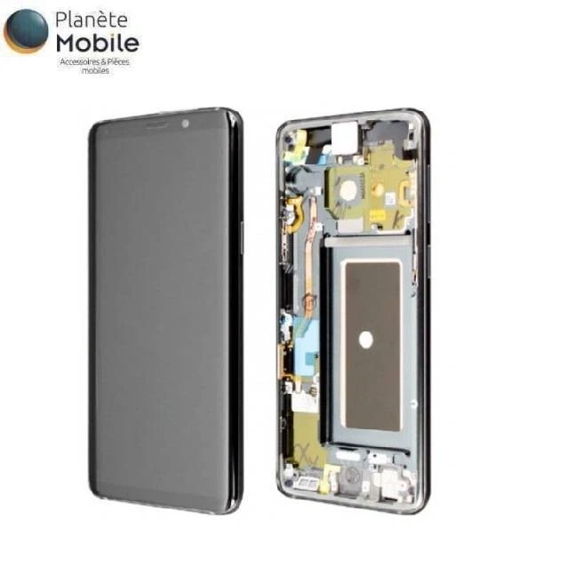 Original Ecran LCD Gris Sur Châssis Pour Samsung Galaxy S9 G960F - Photo 1/1