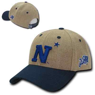 United States Naval Academy USNA Midshipmen Structured Jute Baseball Cap Hat