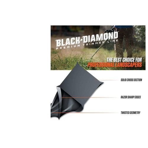 Echo Medium Trimmer Line Spule schwarz professionelle Qualität Diamant 0,095 Zoll x 885 Fuß - Bild 2 von 2