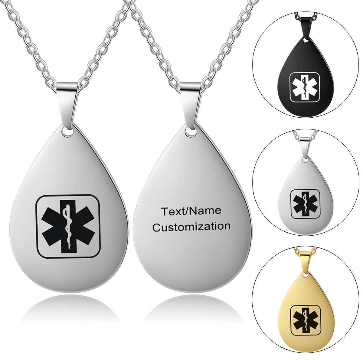 Medical alert top dog tags personalized