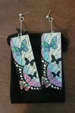 Japanese Anime Acrylic Demon Slayer Jewelry Earrings Butterfly