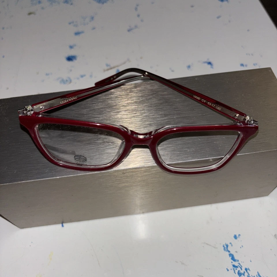 NUEVOS MARCOS DE GAFAS VERA WANG VA46 53/17/140 ROJO Foto 3 de 3