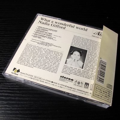 Nadia Gifford - What A Wonderful World JAPAN CD Mint W/OBI PHCF