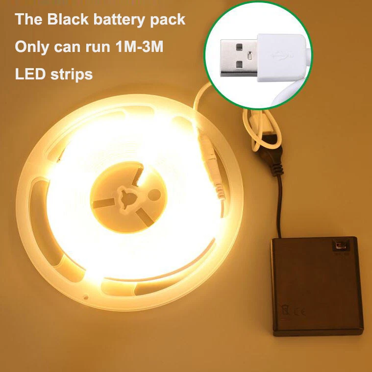 DC5V USB Powered Flexible 320LED/M COB LED Strip High Density Tape Lights 1M-5M - Image 4 of 4