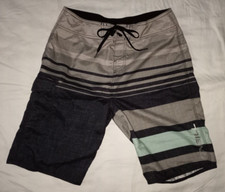   O'Neill Men Multicolor Striped Swim Beach Surf Board Shorts Size 30 PRISTINE