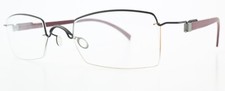 MARKUS T Eyeglasses ND 012966 43L New Design Square Black Titanium Bordeaux T...