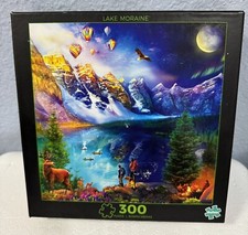 Buffalo Games Lake Moraine Jigsaw Puzzle 300 Pieces 18  x 18  Complete