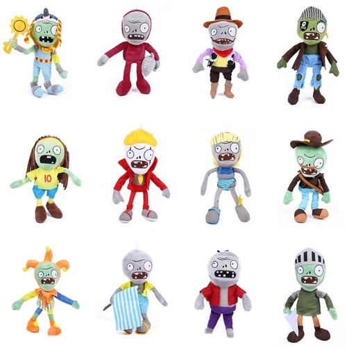 New Plants VS Zombies PVZ Figure Characters Plush Toys Soft Stuffed Doll 6"-12"