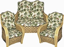 GILDA CUSHION & COVER for Cane Rattan Wicker Conservatory Garden Furniture Chair