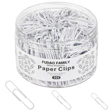 500pcs Paper Clips Assorted Sizes, Small, Medium and Large 1.1inch, 1.3inch