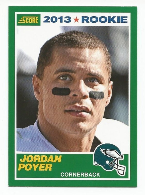 2013 Score #378 Jordan Poyer rookie card - Philadelphia Eagles, Oregon State RC!
