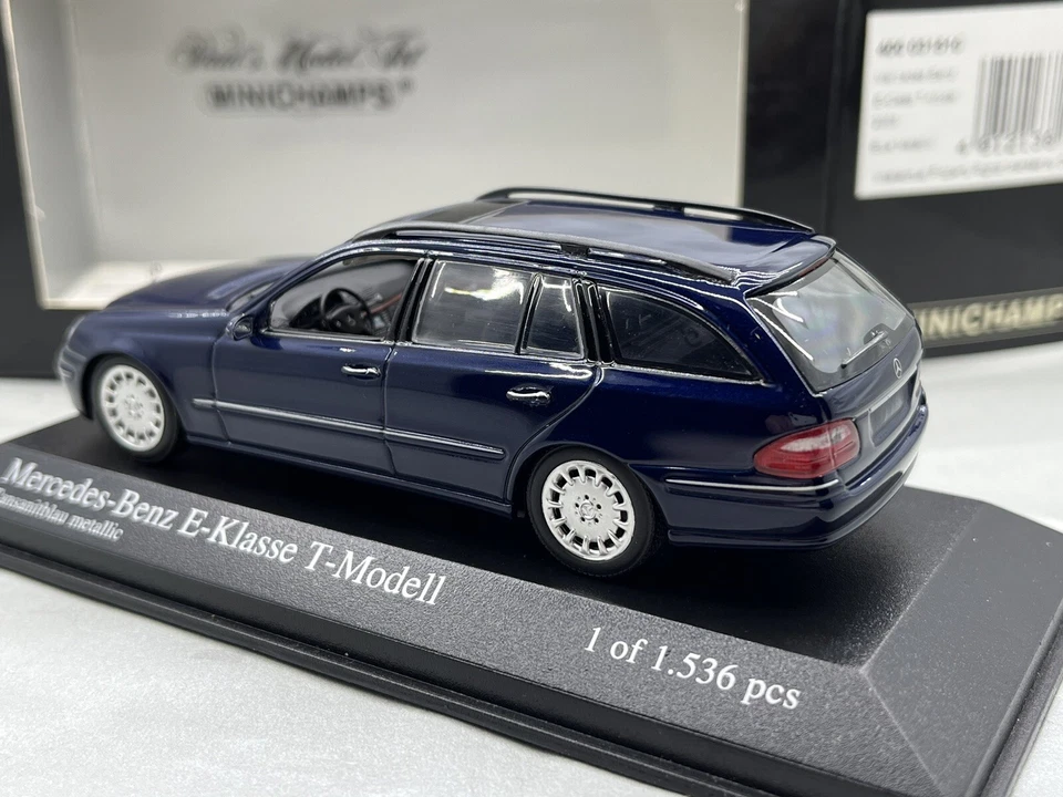 🇺🇦 1:43 Minichamps W211 Mercedes e320 211 2002 2003 E 1/43 S211 T-model Blue - Image 4 of 4