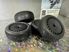 Arrma TLR Typhon Buggy Dboots EXABYTE Tires & 17mm Black Aero Dish Wheels 6S BLX