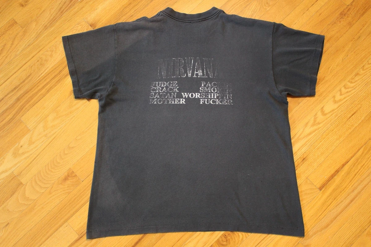 Vintage 90s Nirvana Vestibule Black T-Shirt Circles of Hell Kurt