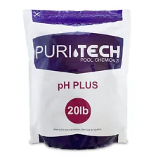 Puri Tech Chemicals pH Plus 20 lb Resealable Bag for Pools & Spas Increases pH