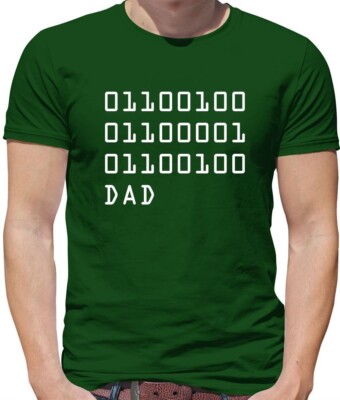Binary Dad - Herren T-Shirt - Computer Nerd Geek Vatertag Daddy Elternteil