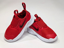 Nike Flex Runner 3 TD Red/Black Toddler Boy's Slip On Shoes-Size 6C NWB FN1478