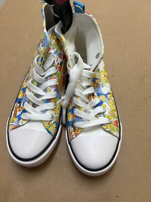 The Simpsons x Primark hohe Turnschuhe UK Größe 5 (neu mit Etikett) kostenloser Versand + Verpackung