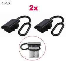 2x Anderson Plug Cover Cap Style Dust Cap Connector 50AMP Battery Caravan 12-24V